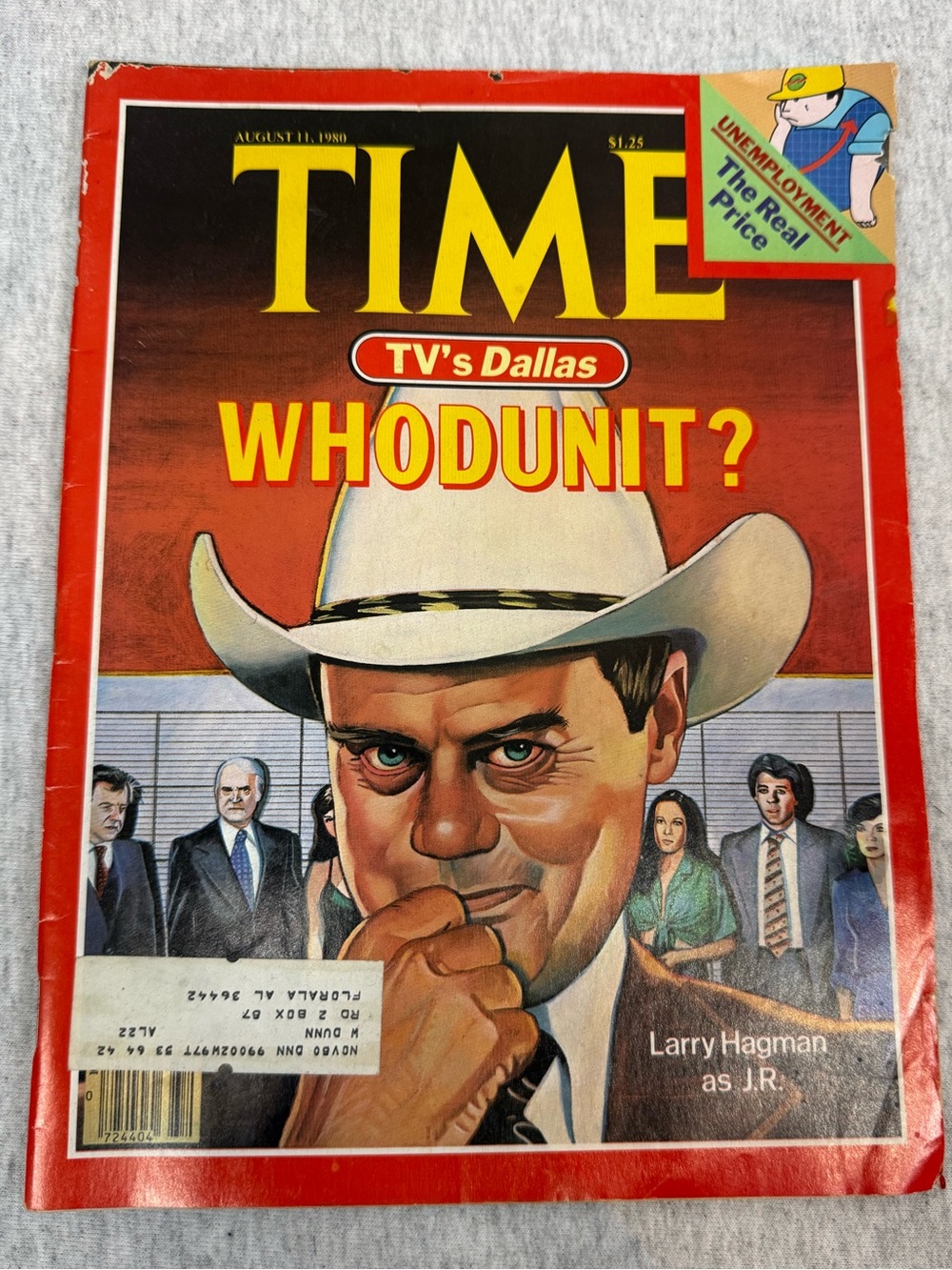 TIME Magazine August 11, 1980 - “Dallas: Whodunit?” Cover Issue